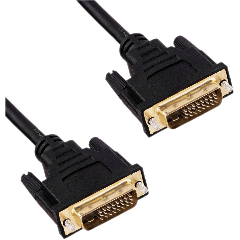 Akyga priključni kabel 1.8 m crna AK-AV-06 DVI kabel slika