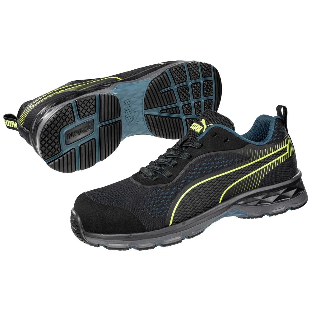 PUMA Fuse Knit Black WNS Low 643930264000039 ESD zaštitne pola-cipele S1P Veličina obuće (EU): 39 crna, zelena 1 Par slika