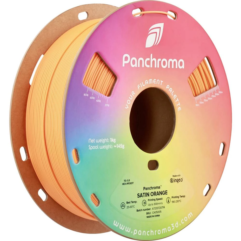 Polymaker CA05005 Panchroma™ Satin 3D pisač filament PLA satiniran, visoka krutost 1.75 mm 1000 g narančasta 1 kom. slika