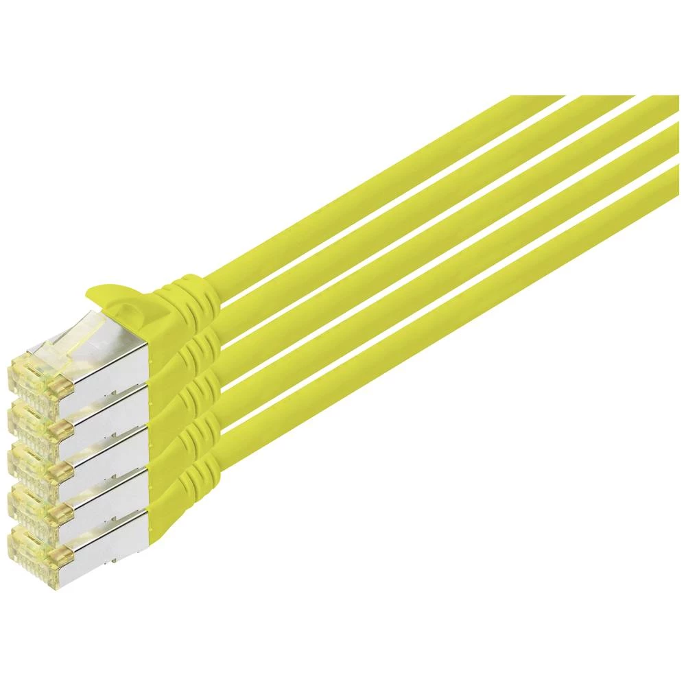 Digitus DK-1644-A-100-Y-5 RJ45 mrežni kabel, Patch kabel CAT 6a S/FTP 10.00 m žuta  1 St. slika