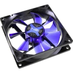 Ventilator za PC kućište NoiseBlocker BlackSilent XE2 Crna, Plava (prozirna) boja (Š x V x d) 92 x 92 x 25 mm