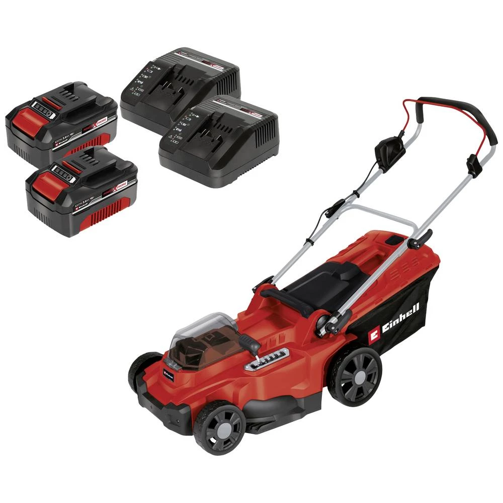 Einhell GC-RM 36 Li Kit 2x3 Ah Power X-Change  akumulator kosilica  uklj. 2 akumulatora, uklj. punjač   Širina rezanja (maks.) 37 cm slika
