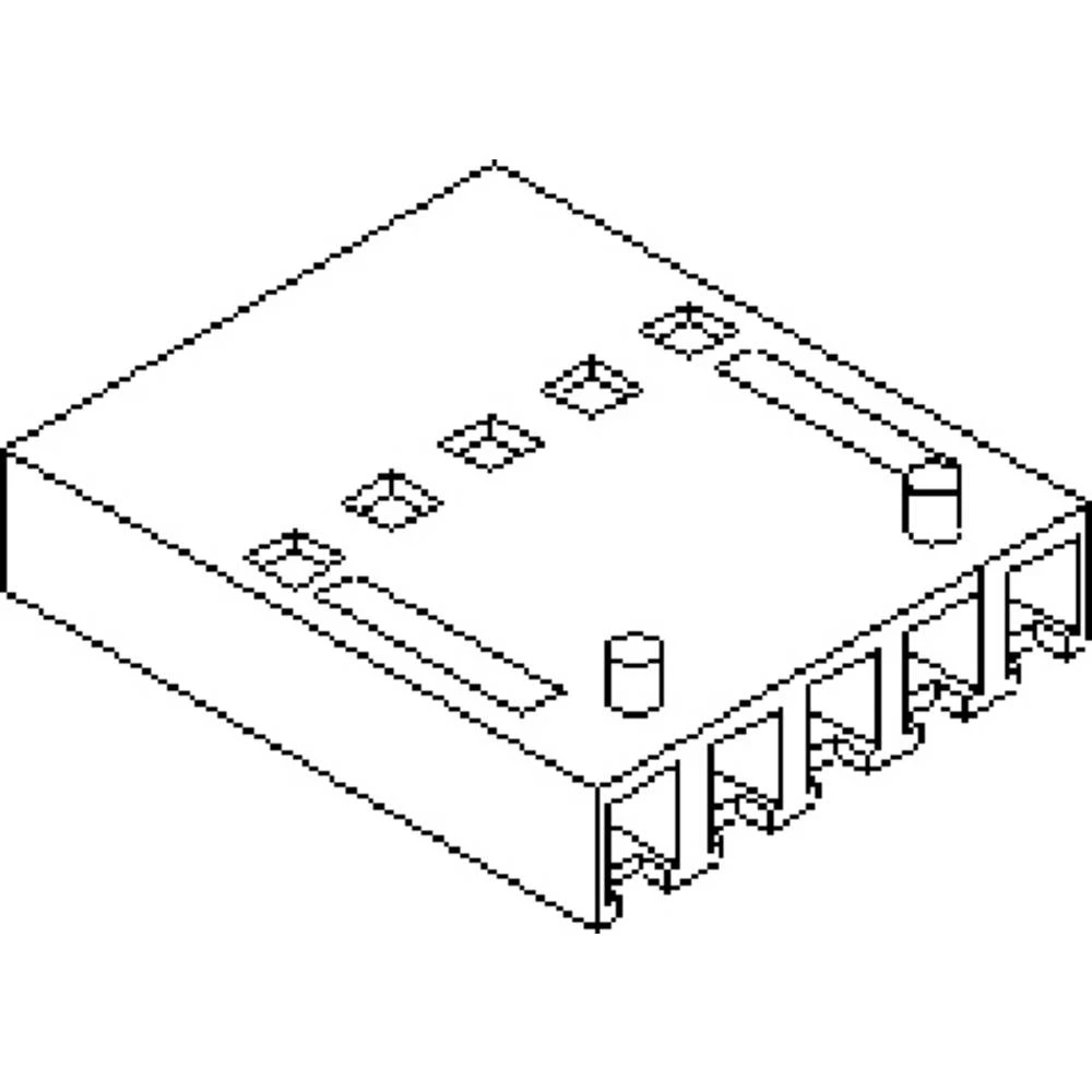 Molex 901230110 2.54mm Pitch C-Grid III Modular Crimp Housing Single Row, 2 Polarizing Buttons, 10 Circuits, Black slika