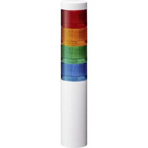 Signalni toranj LED Patlite LR6-4M2WJNW-RYGB 4-bojno, Crvena, Žuta, Zelena, Plava boja 4-bojno, Crvena, Žuta, Zelena, Plava boja slika