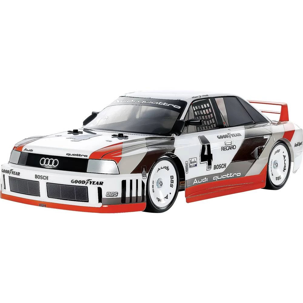 Tamiya TT-02 RC Audi 90 quattro Racing Lac.TT-02 bijela, boja dima 1:10 RC model automobila električni pogon na sva četi slika