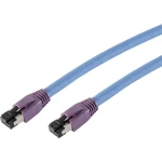 LAN (RJ45) Mreža Priključni kabel CAT 8.1 S/FTP 3 m Plava boja pozlaćeni kontakti, sa zaštitom za nosić Smart