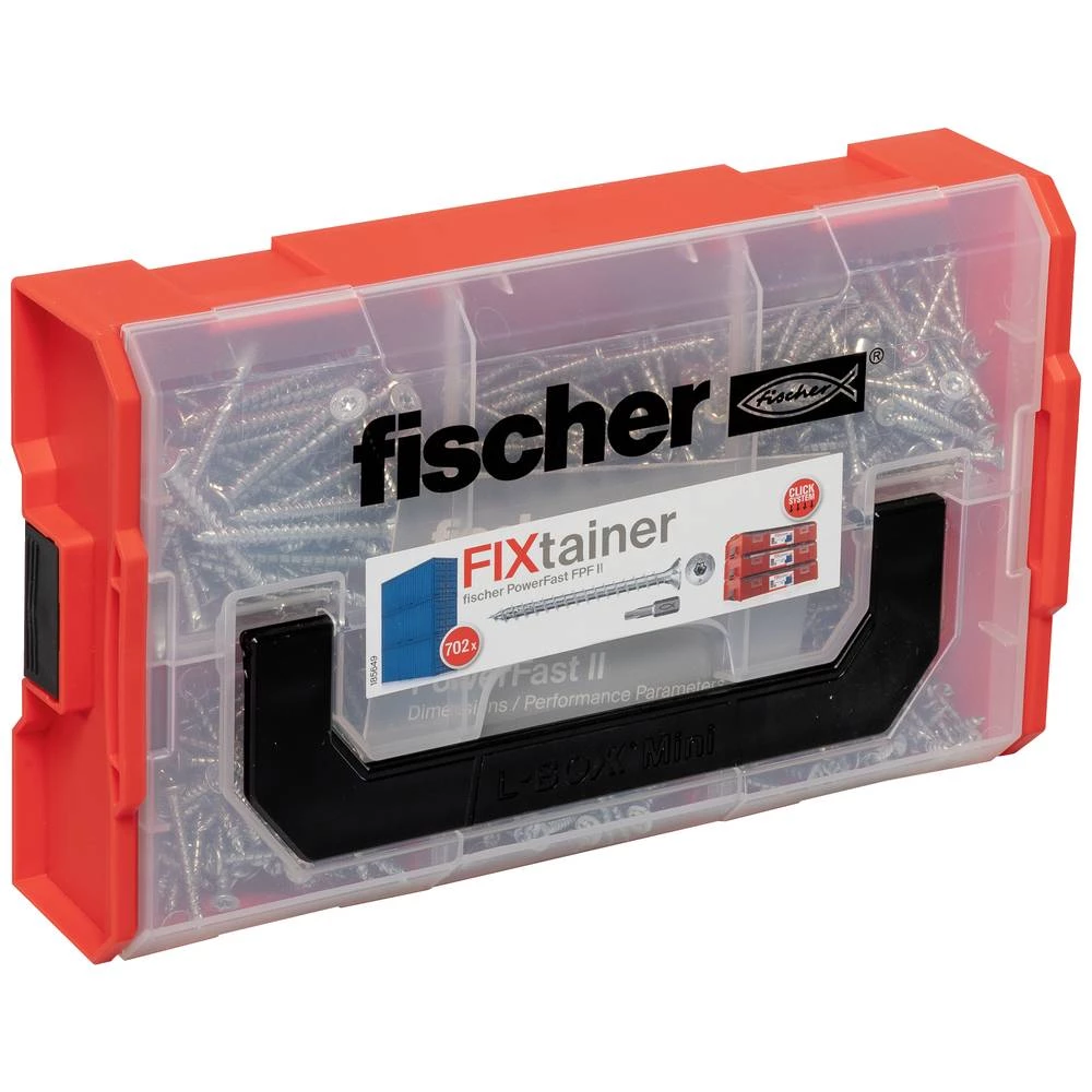 Fischer FixTainer PowerFast II TX VG 562273 asortiman vijaka za iverice       čelik galvansko pocinčani 1 Set slika