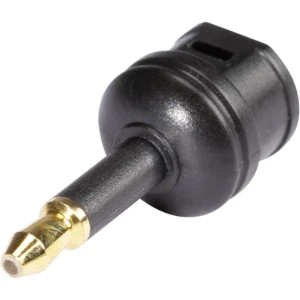 Hicon Toslink digitalni audio adapter [1x ženski konektor toslink (ODT) - 1x 3,5 mm optički muški konektor]  crna slika
