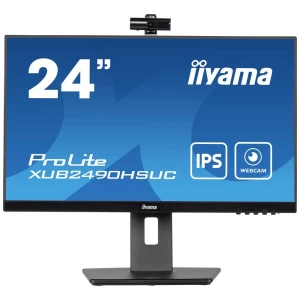 Iiyama PROLITE XUB2490HSUC-B5 LED zaslon 60.5 cm (23.8 palac) Energetska učinkovitost 2021 E (A - G) 1920 x 1080 piksel Full HD 4 ms VGA, HDMI™, DisplayPort, USB, slušalice (3.5 mm jack) IPS LED slika