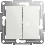 Schneider Electric dvostruki izmjenični prekidač Asfora bijela (RAL 9003) EPH0670121D