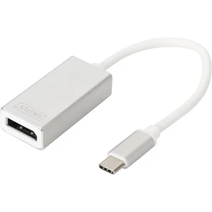 DisplayPort / USB 3.0 Adapter [1x - 1x Ženski konektor DisplayPort] Aluminijsko-srebrna Sa zaštitom Digitus slika