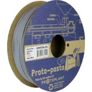 Proto-Pasta HTP21705-CFL Light Gray Carbon PLA 3D pisač filament pla 1.75 mm 500 g svijetlosiva 1 St. slika