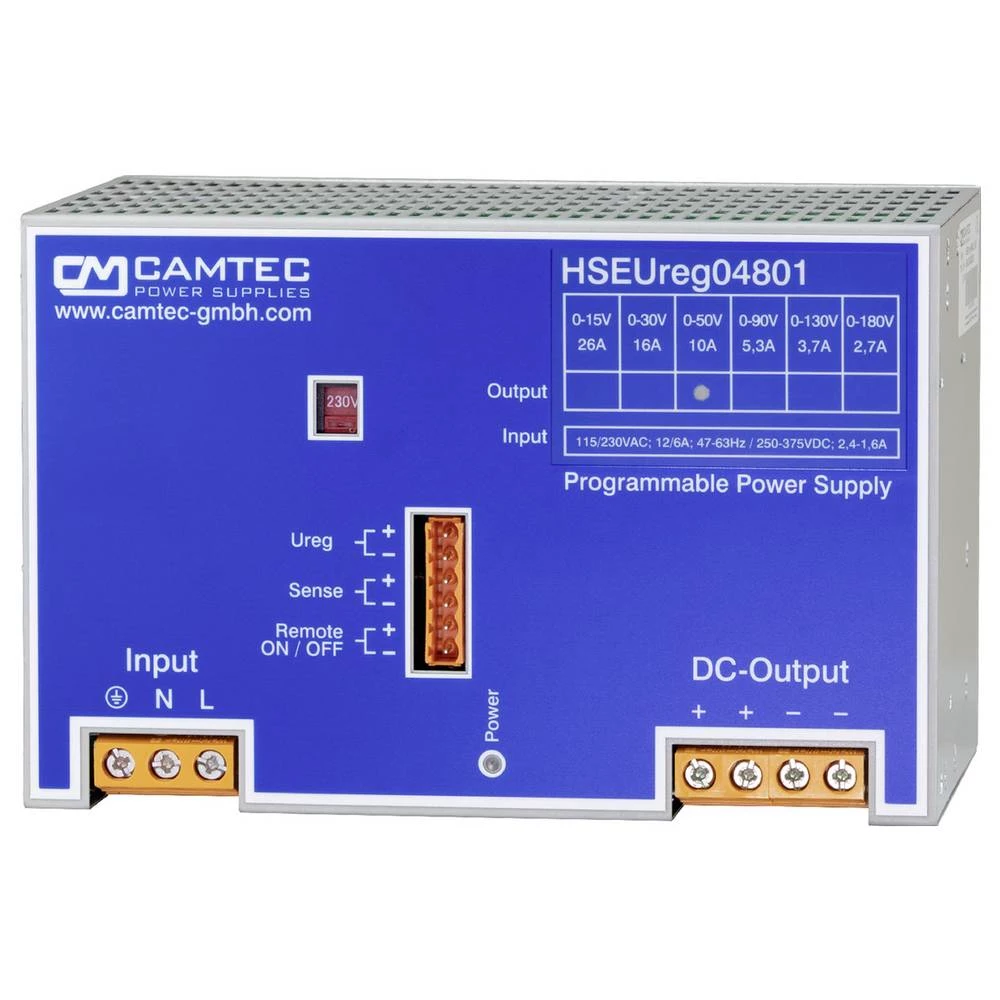 Camtec HSEUREG04801.180(R2) DIN-napajanje (DIN-letva) 180 V 480 W Content 1 kom. slika