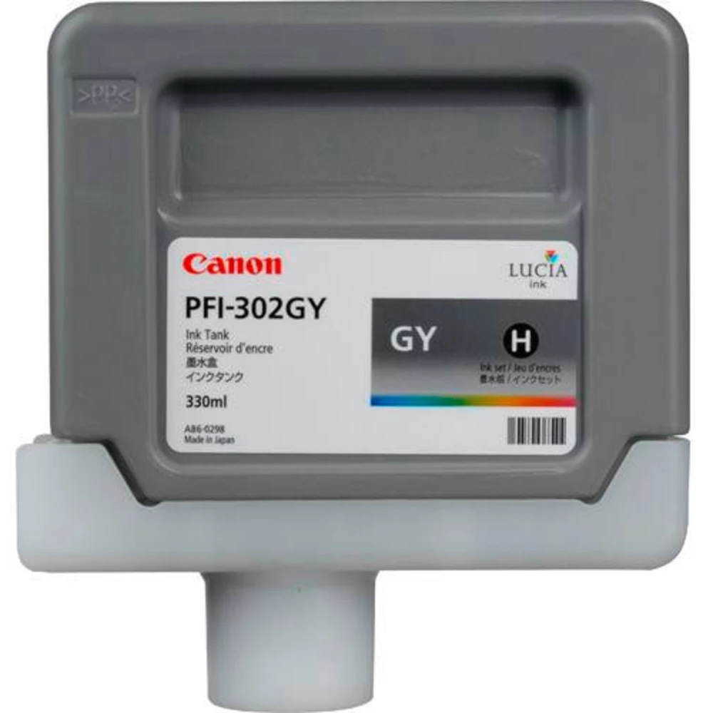 Canon Patrona tinte PFI-302GY Original Siv 2217B001