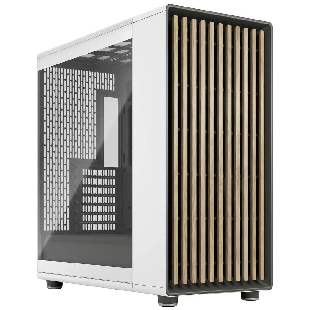 Fractal Design North XL midi-tower kućište za igraće računalo bijela filter prašine, 3 predinstalirana ventilatora, boč slika