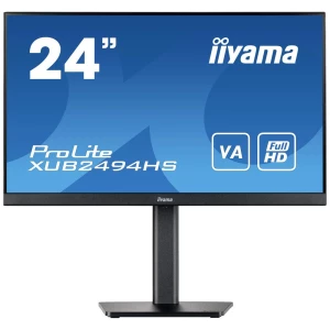 Iiyama XUB2494HS-B2 LED zaslon 60.5 cm (23.8 palac) Energetska učinkovitost 2021 E (A - G) 1920 x 1080 piksel Full HD 4 ms HDMI™, DisplayPort, slušalice (3.5 mm jack) VA LED slika