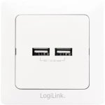 LogiLink PA0163 2-struki USB utičnica za punjenje IP20 Bijela
