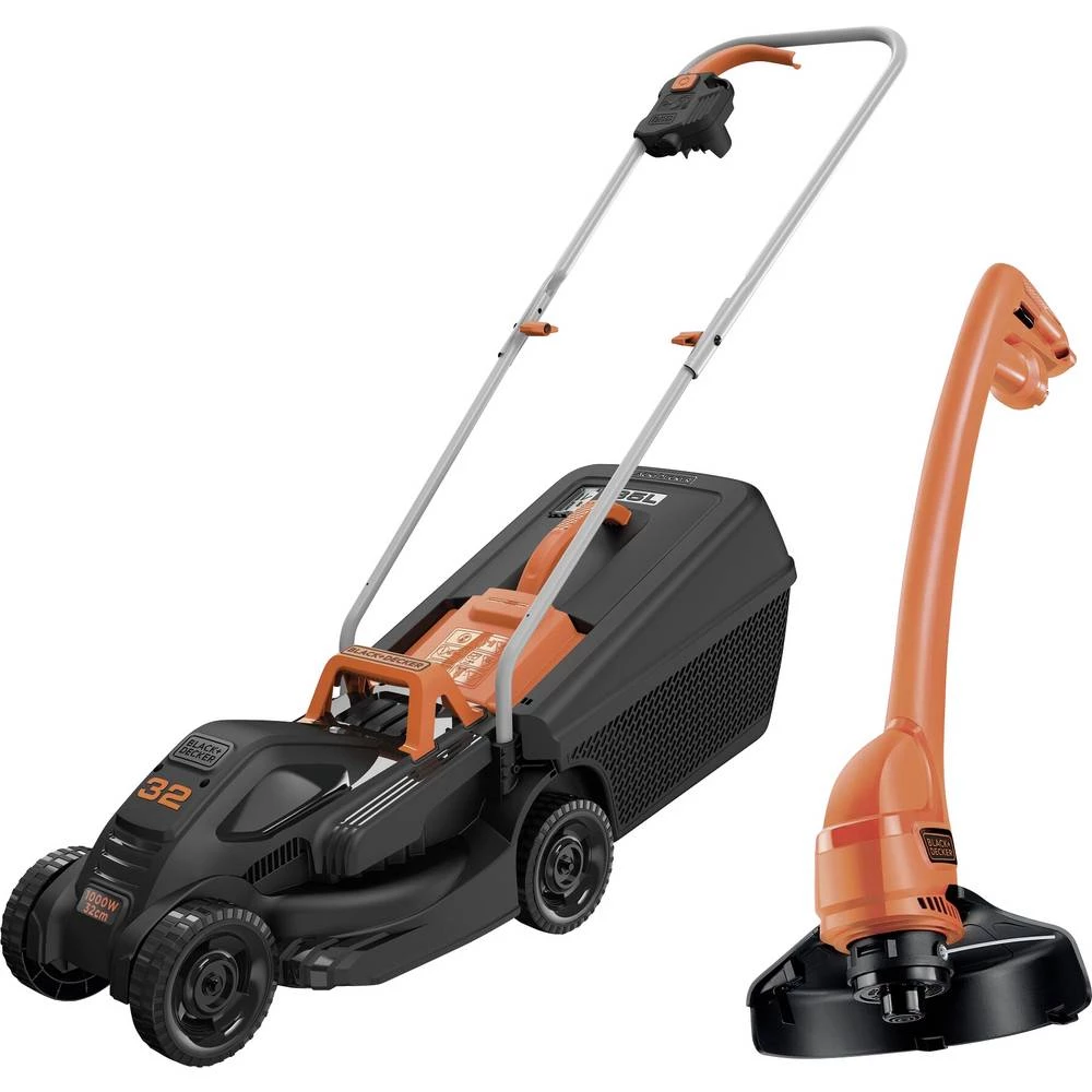 Black & Decker električni pogon kosilica, trimer za travu komplet uklj. trimer za travu 1000 W / 250 W Širina rezanja (m slika