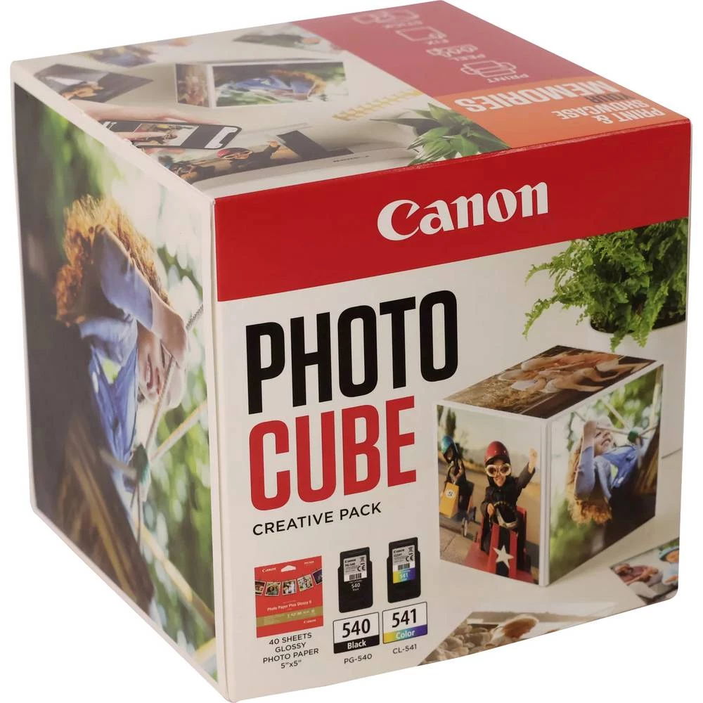 Canon set foto kockica PG-540+CL-541 original kombinirano pakiranje crna, u boji, naranča, bijela 5225B018 slika