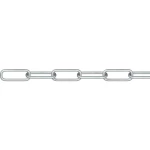 okrugli čelični lanac srebrna čelik galvansko pocinčani dörner + helmer 171836G 30 m