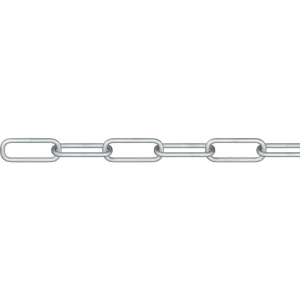 okrugli čelični lanac srebrna čelik galvansko pocinčani dörner + helmer 171836G 30 m slika