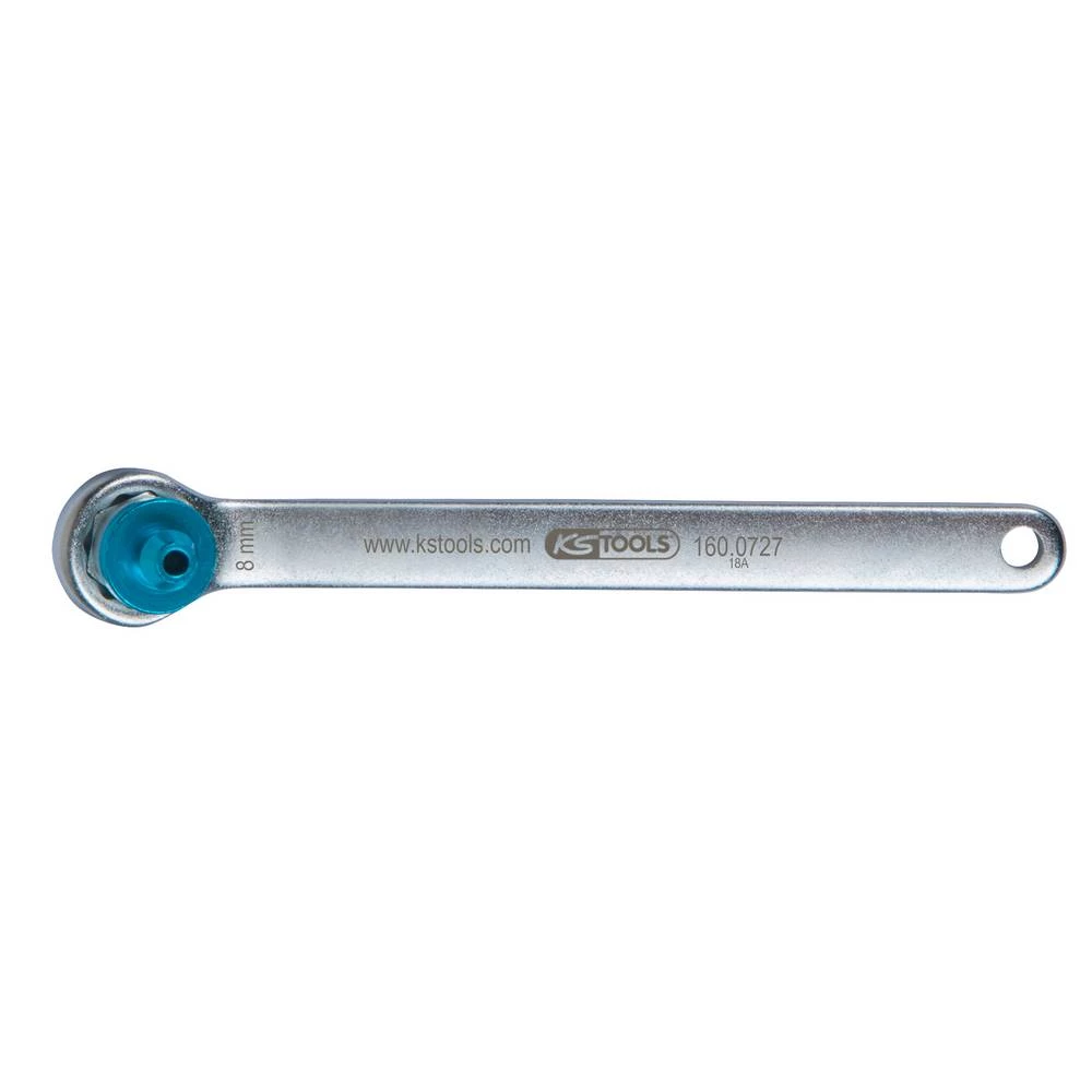 KS Tools 160.0727 Odzračnik kočnica, ekstra kratak, 8 mm, plavi slika