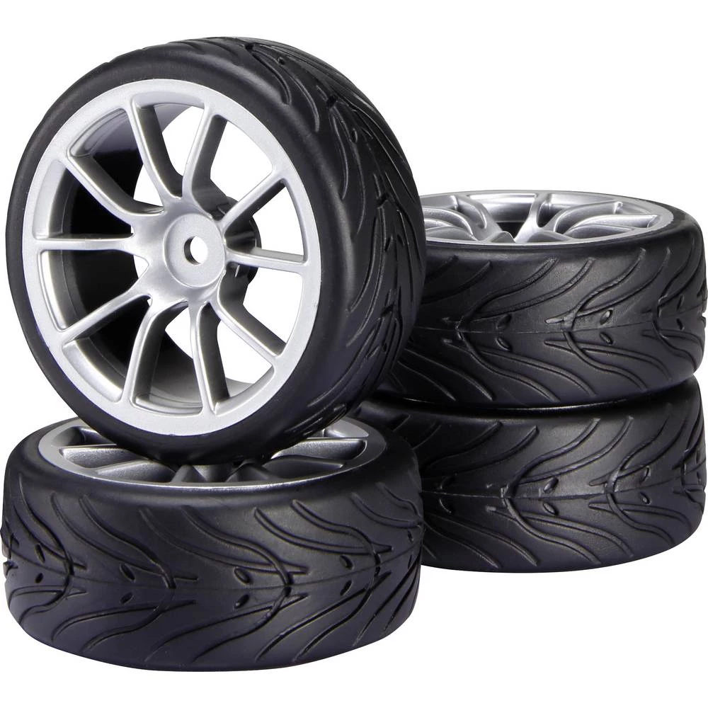 Reely 1:10 cestovni model kompletni kotači destroyer 10 krakova srebrna 1 St. slika