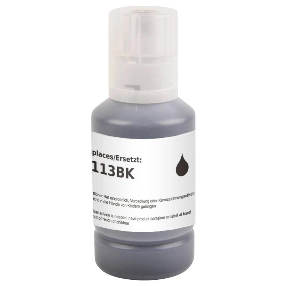 Renkforce tinta za punjenje zamijenjen Epson 113 kompatibilan crna 140 ml RF-EINK113BK RF-6736458 slika