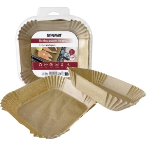 ScanPart 2910070004 Papir za fritezu 16x16 cm kvadratni, 100 komada slika