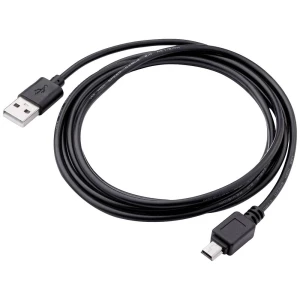 Akyga USB kabel  USB-A utikač, USB-Mini-B utikač 1.8 m crna  AK-USB-03 slika