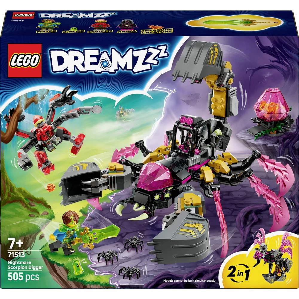 71513 LEGO® DREAMZZZ Bager Noćna mora Škorpion (71513); Igračka za gradnju slika