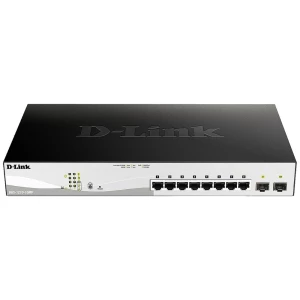 D-Link DGS-1210-10MP/E mrežni prekidač, upravljani, L2/L3 Gigabit Ethernet (10/100/1000), Power Over Ethernet (PoE) podrška, crna D-Link DGS-1210-10MP/E mrežni preklopnik RJ45/sfp 8 + 2 ulaza 20 G... slika