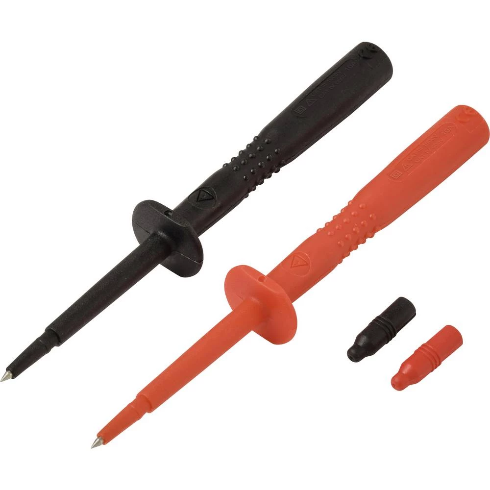 VOLTCRAFT MSS-110 komplet sigurnosnih ispitnih vrhova utični priključak 4 mm CAT IV 600 V, CAT III 1000 V crvena, crna 1 slika