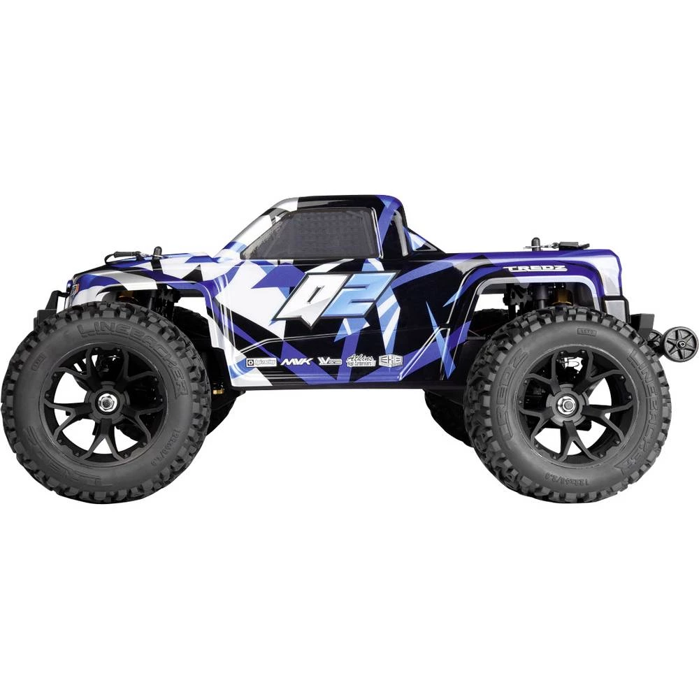 Maverick Quantum2 MT 1/10th plava boja s četkama 1:10 RC model automobila monstertruck pogon na sva četiri kotača (4wd) slika