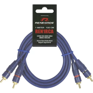 Činč kabel 1 m Renegade Ren1RCA [2x Muški cinch konektor - 2x Muški cinch konektor] slika
