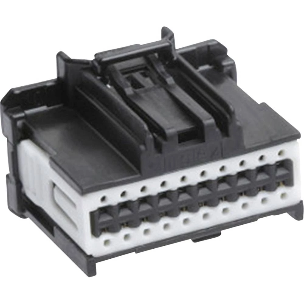 Molex 347290200 Stac64 Receptacle Housing, 20 Circuits, Dual Row, Polarization A, Black,Tray slika