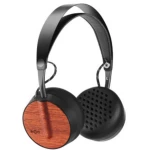 Bluetooth® Naglavne slušalice Marley Buffalo Soldier Na ušima Slušalice s mikrofonom, Kontrola glasnoće Drvo, Crna