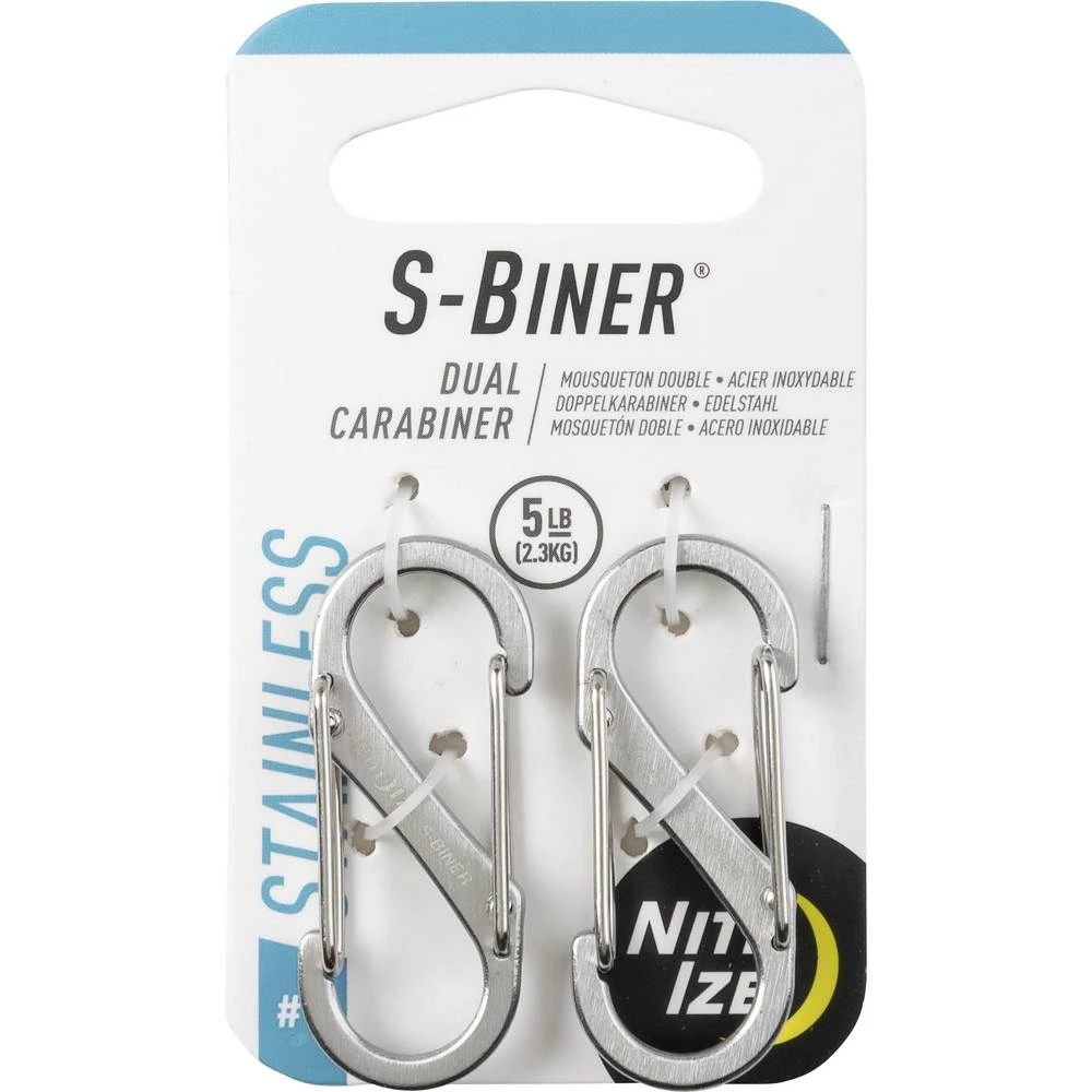 NITE Ize NI-SB1-2PK-11 karabiner 39.6 mm x 14.2 mm 2 kom. slika