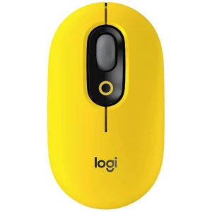 Logitech POP bežični miš Bluetooth® optički žuta, crna, siva 4 Tipke 4000 dpi Easy Switch 3 uređaji, tihe tipke, ugrađen slika