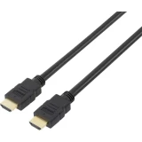 HDMI priključni kabel [1x HDMI-utikač 1x HDMI-utikač] 3 m crn