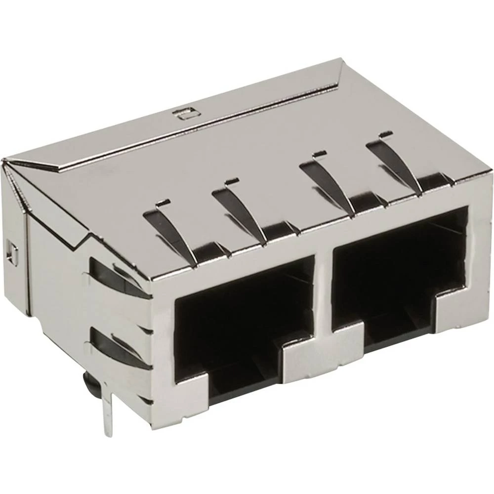 Molex 432238128 Modular Jack, Right-Angle, Low Profile, 8/8, 2 Ports slika