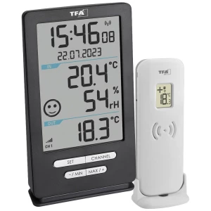 TFA Dostmann Funk-Thermometer XENA HOME bežični digitalni termometar  antracitna boja slika