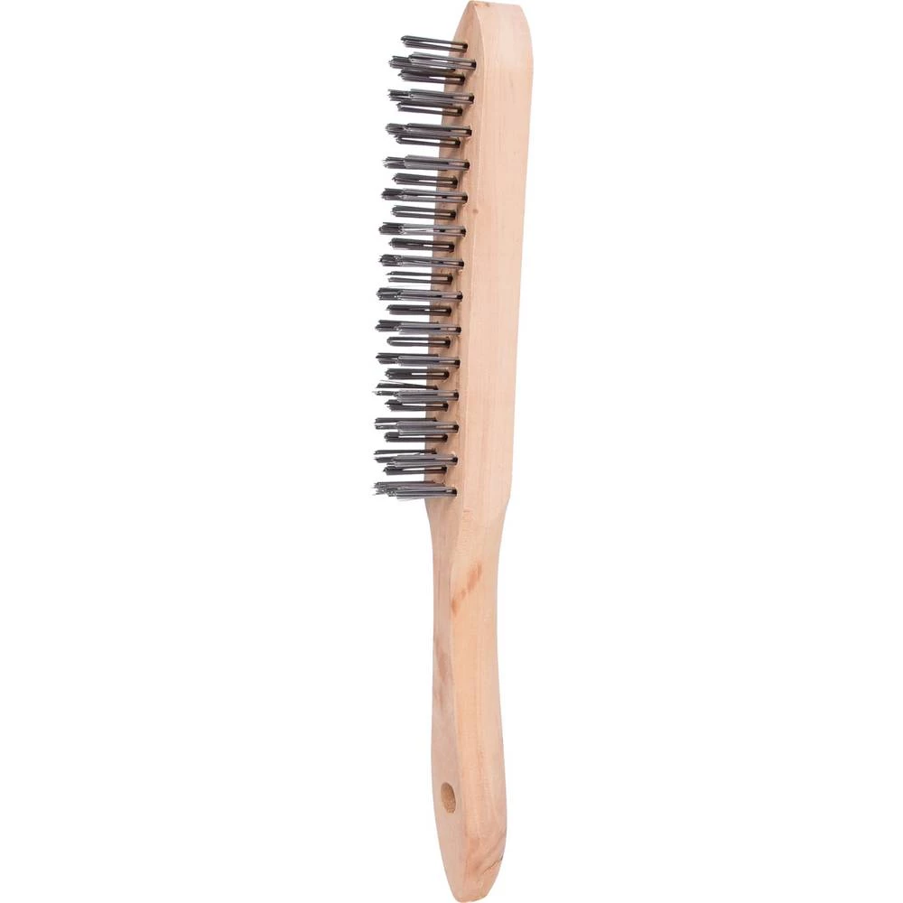 KS Tools 201.2305 Čelična ručna četka, 3 reda, 290 mm slika