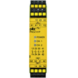 Sigurnosni relej PNOZ X1P C 24VDC 3n/o 1n/c PILZ Radni napon (broj): 24 V/DC 3 zatvarač, 1 otvarač (Š x V x d) 22.5 x 101 x 121 slika