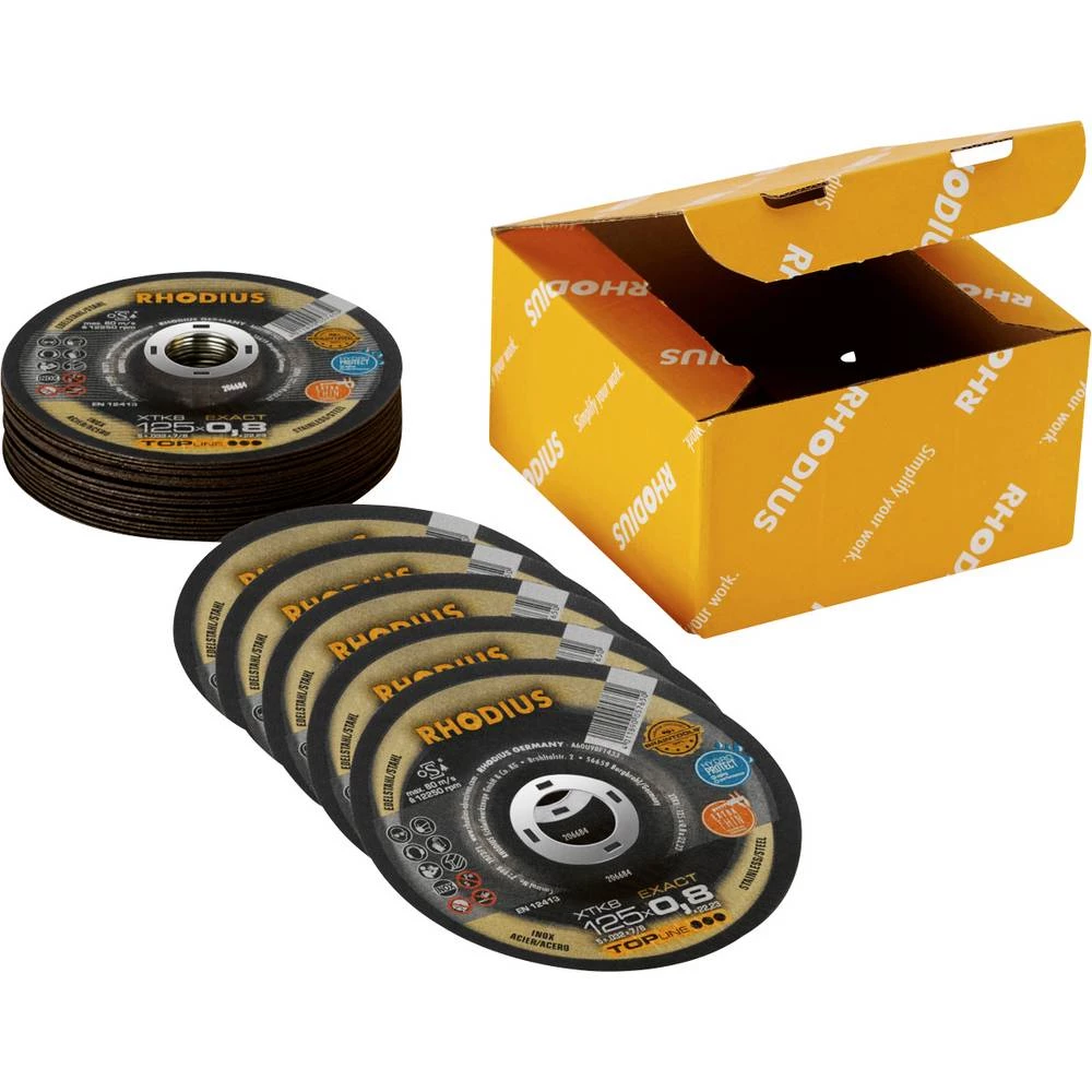 Rhodius 211077 set reznih ploča 125 mm 25 St. nehrđajući čelik, čelik slika