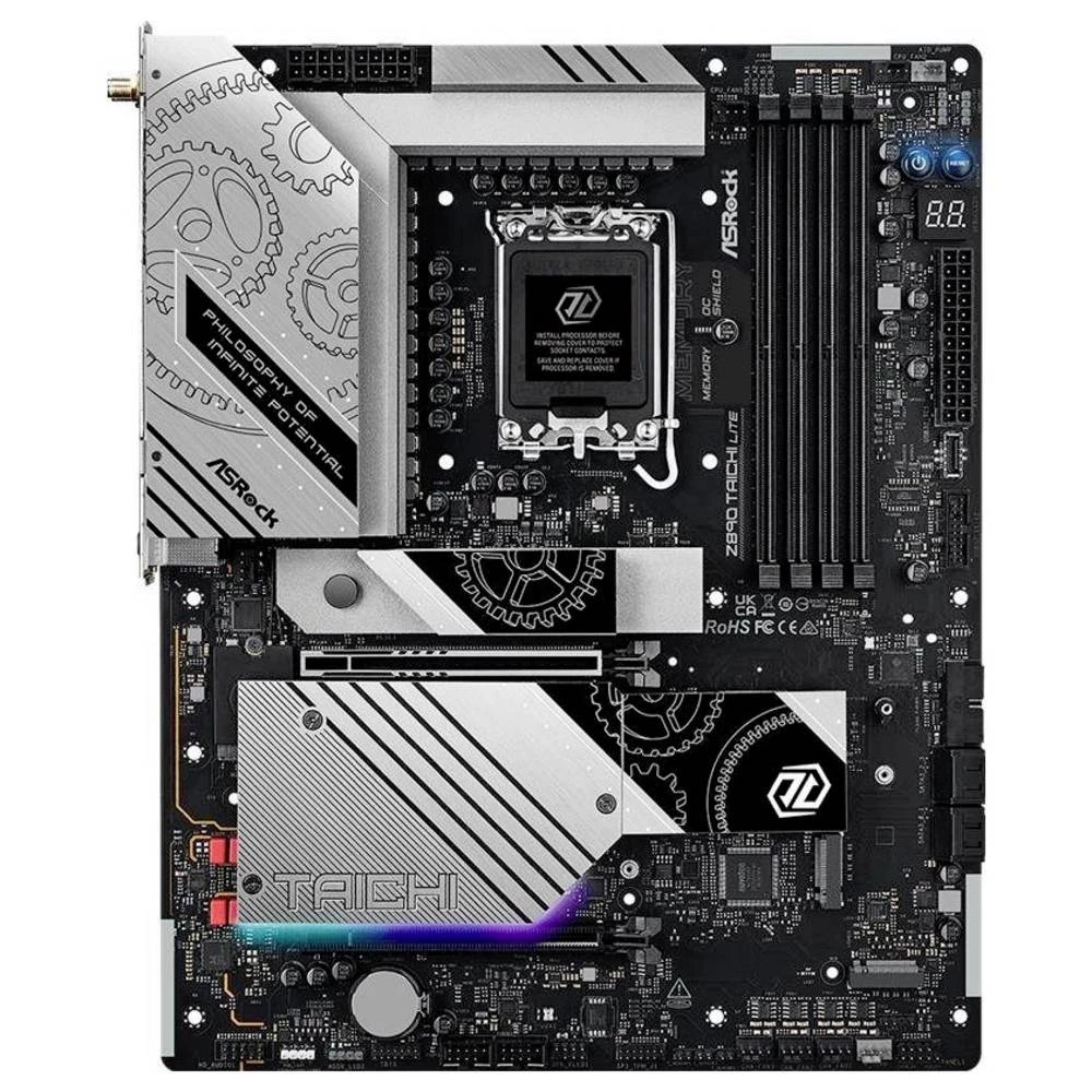ASRock Z890 TAICHI Lite matična ploča Baza #####Intel® 1851 Faktor oblika (detalji) ATX Set čipova matične ploče Intel® slika